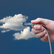 Hybrid Communication Solutions illustration showing secure and scalable IT infrastructure integration