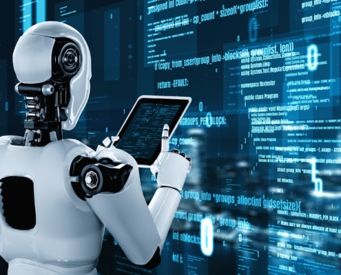 Network security considerations for AI-powered business communications, focusing on prevention, governance, and customer experience